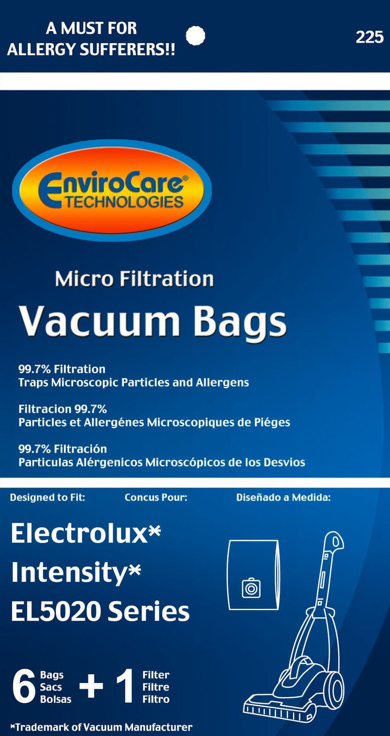 EnviroCare Replacement Allergen Filtration Vacuum Cleaner Dust Bags made to fit Electrolux Intenisty EL5020 Series Canisters 6 Bags and 1 Filter - Image 3
